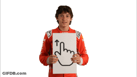 Young Man In Red Jacket With Sign I'm GIF