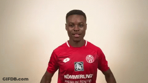 Young Man In Red Kommerling Premium Fenster Shirt GIF