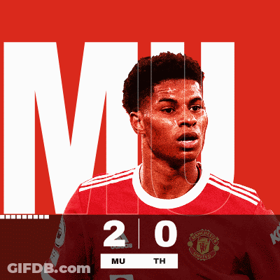 Young Man In Red Manchester United Jersey GIF