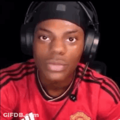 Young Man In Red Shirt And Headphones GIF