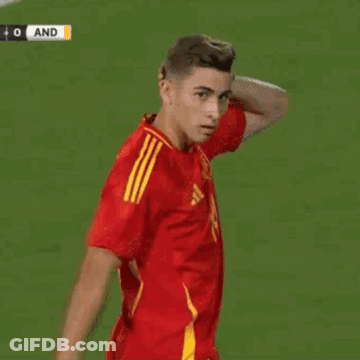 Young Man In Red Soccer Jersey On Field GIF