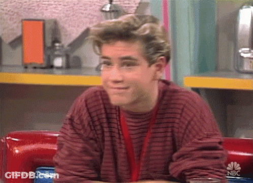 Young Man In Red Sweater At Diner GIF