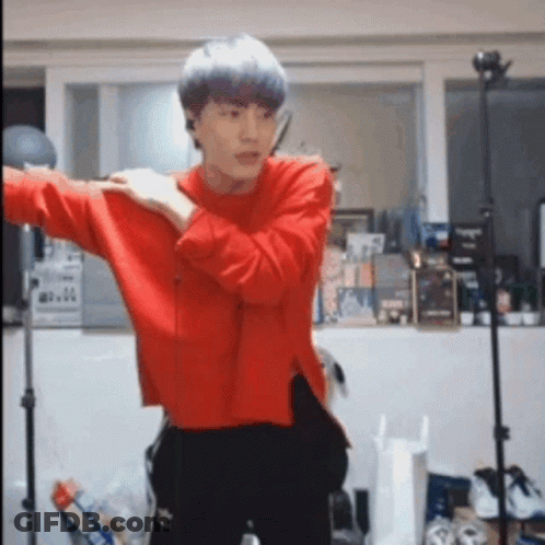 Young Man In Red Sweater GIF