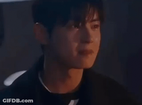 Young Man In Striped Shirt Close Up GIF