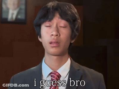 Young Man In Suit And Tie Saying I Guess Bro GIF