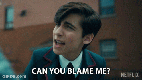Young Man In Suit Asking Can You Blame Me GIF