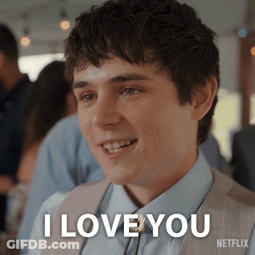 Young Man In Suit Saying I Love You GIF