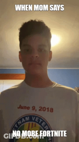 Young Man In Vietnam Veteran Shirt GIF