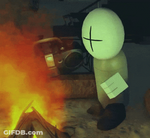 Young Man In Virginia Tech Shirt Standing By Pan Of Food GIF