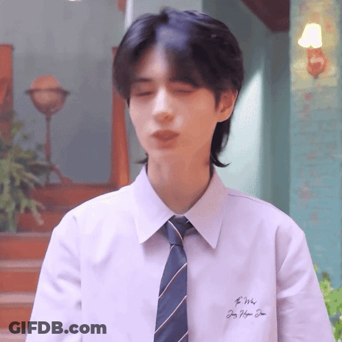 Young Man In White Shirt And Tie GIF