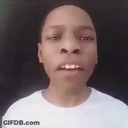 Young Man In White Shirt Making Funny Face GIF