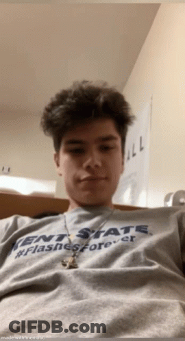 Young Man Kent State T-Shirt GIF