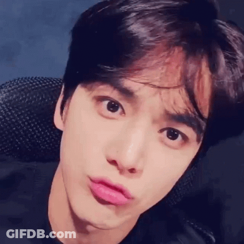 Young Man Making Funny Face GIF