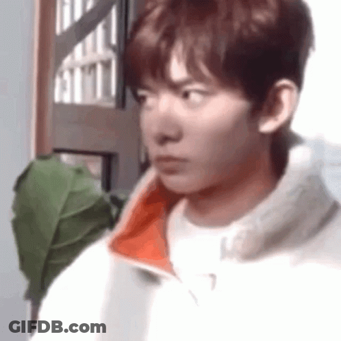 Young Man Making Funny Face GIF