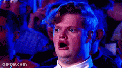 Young Man Making Funny Face GIF
