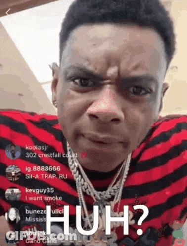 Young Man Making Funny Face GIF