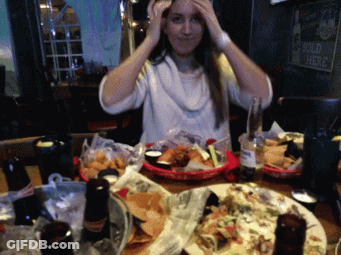 Young Man Making Funny Face With Hat And Headband GIF