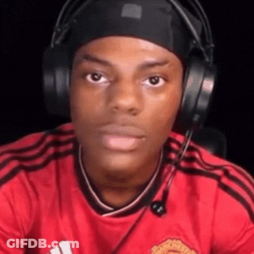 Young Man Making Funny Face With Headphones And Headband GIF