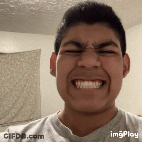 Young Man Making Funny Face With Imgplay GIF