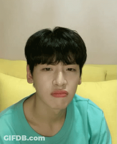 Young Man Open Mouth Funny Face GIF