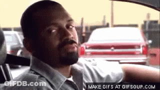Young Man Red Shirt Funny Face Purple Board GIF