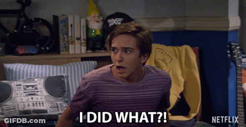 Young Man Saying I Did What In Front Of Netflix Ad GIF
