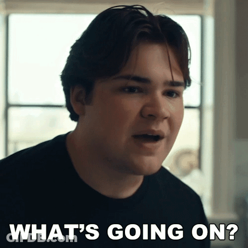 Young Man Saying What's Going On GIF