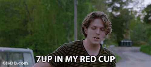 Young Man Says 7Up In My Red Cup GIF