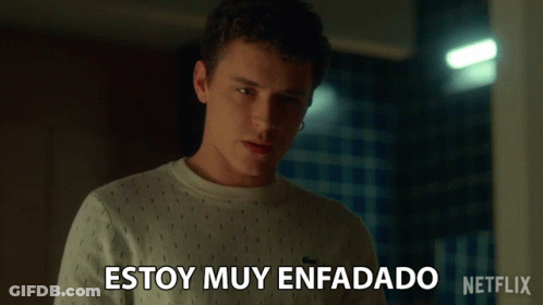 Young Man Says Estoy Muy Enfadado GIF