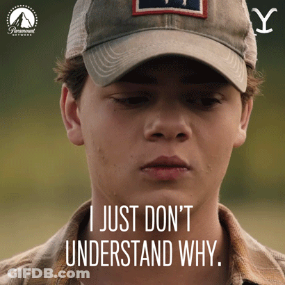 Young Man Says I Just Don't Understand Why GIF