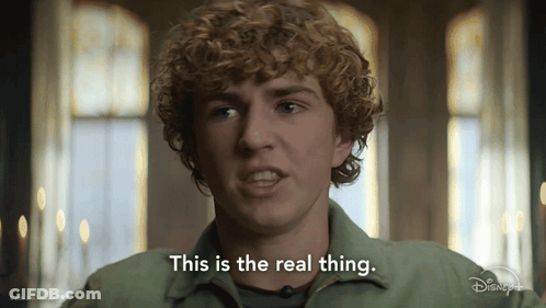 Young Man Says This Is The Real Thing GIF