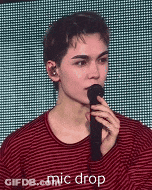 Young Man Singing Into Microphone GIF