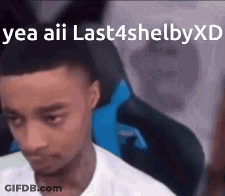 Young Man Sitting In Chair Saying Yea Aii Last4shelbyxd GIF