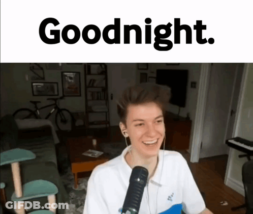 Young Man Smiling At Microphone Goodnight GIF