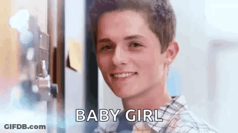 Young Man Smiling Saying Baby Girl GIF