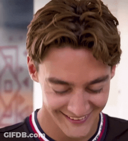 Young Man Smiling With Eyes Closed GIF