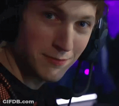 Young Man Smiling With Headphones And Microphone GIF