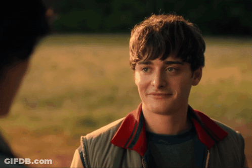 Young Man Smiling With Red Collar GIF