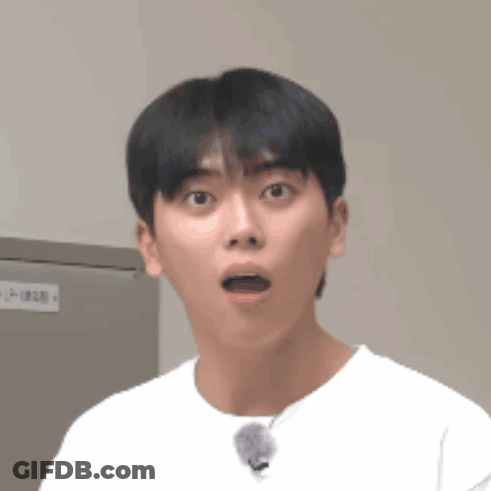 Young Man Surprised In White Shirt GIF