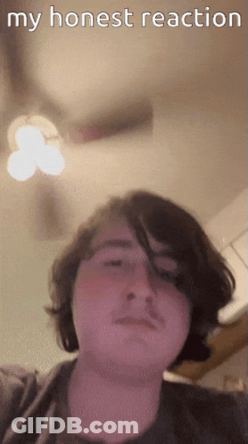 Young Man Taking Selfie My Honest Reaction GIF