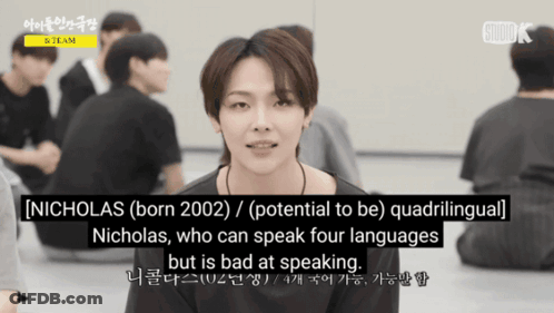 Young Man Talking About Nicholas GIF