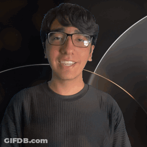Young Man Wearing Glasses And Hayden Shirt GIF