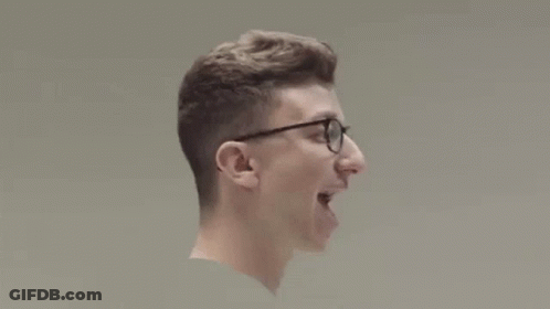 Young Man Wearing Glasses Holding Baseball Bat GIF