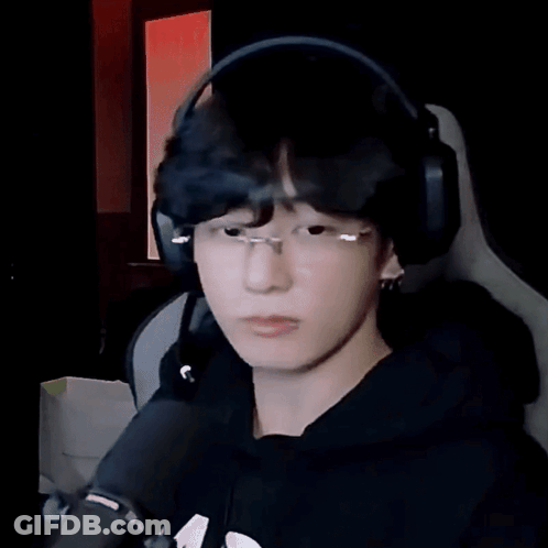 Young Man Wearing Headphones And Glasses GIF