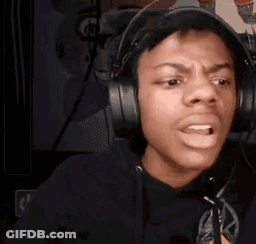 Young Man Wearing Headphones Making Funny Face GIF