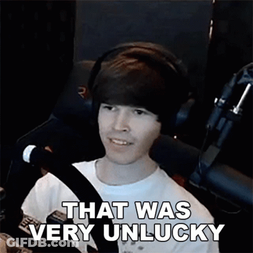 Young Man Wearing Headphones Saying That Was Very Unlucky GIF