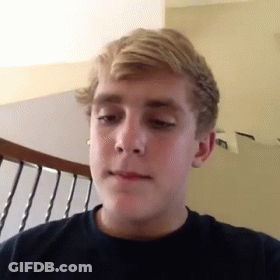 Young Man With Blonde Hair Making Funny Face GIF