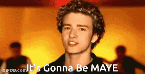 Young Man With Curly Hair Says It's Gonna Be Maybe GIF