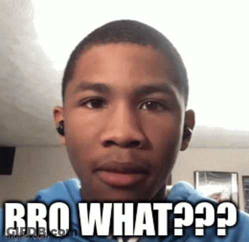 Young Man With Earbuds Saying Bro What GIF