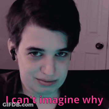 Young Man With Earbuds Saying I Can't Imagine Why GIF
